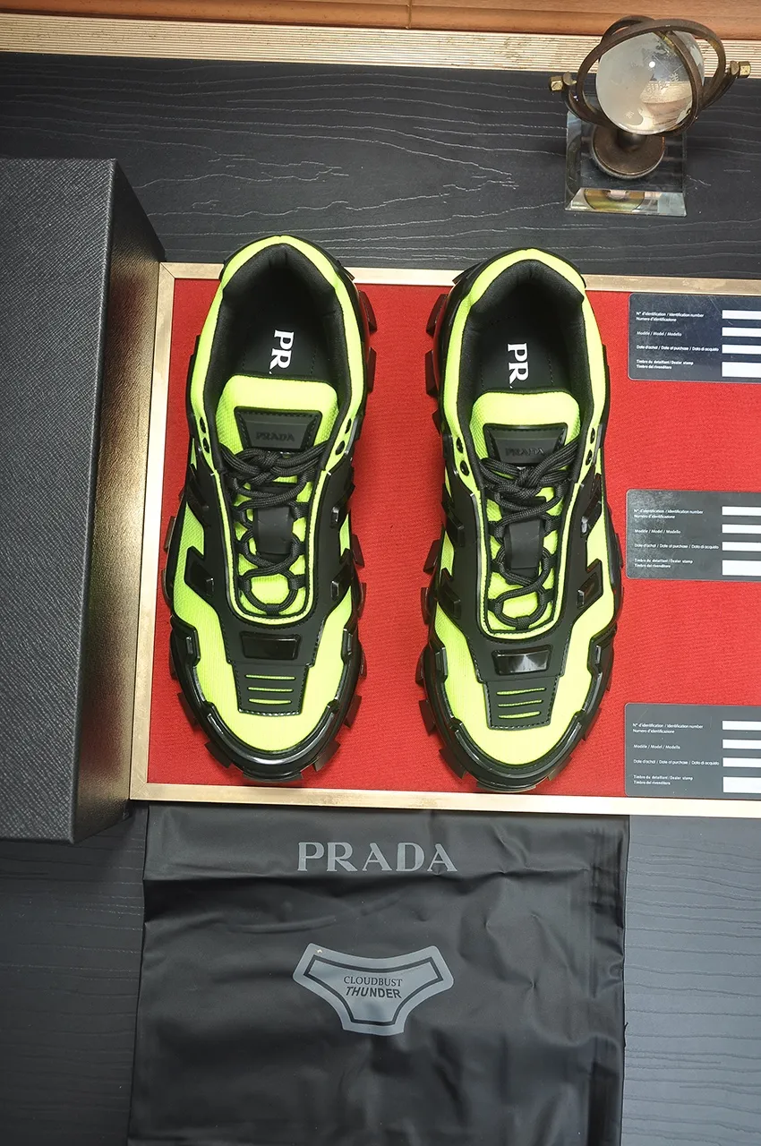Men's shoes 💰620💶[PRADA] Top original items, new seasonal styles, high quality original items, top original breathable fabric + imported glue, imported stretch fabric inside with original cowhide foot pads, original air cushion outsole! Quality guaranteed! Code 38-45 (45 customized)